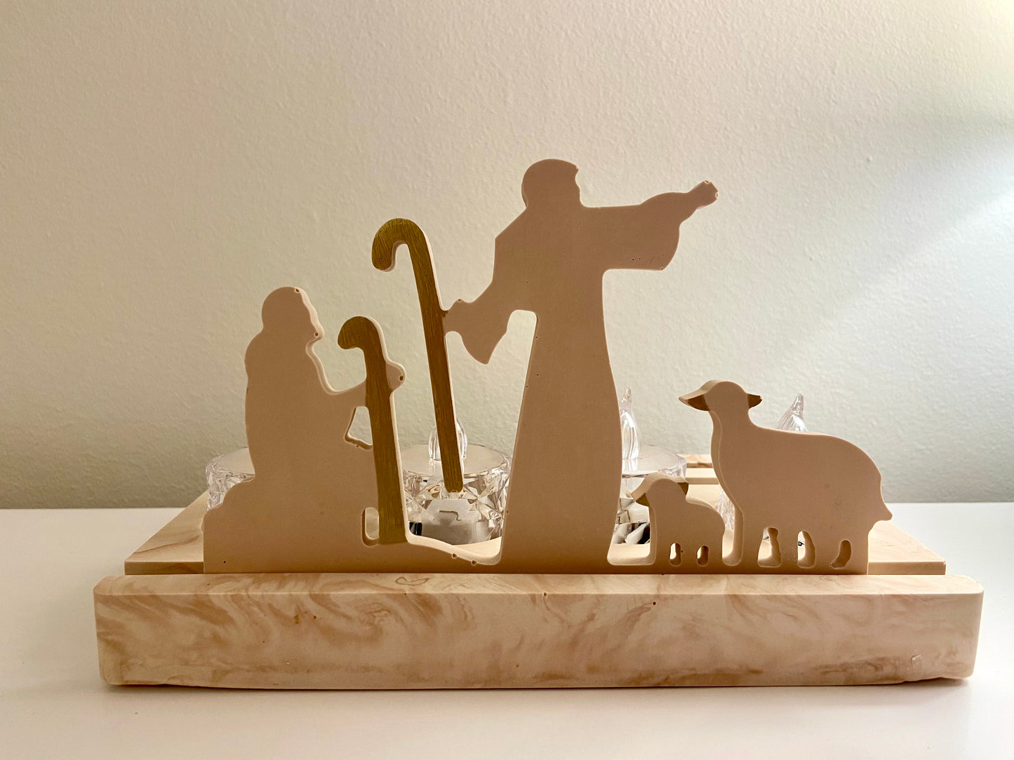 Shepherd & Sheep  - Tealight holder