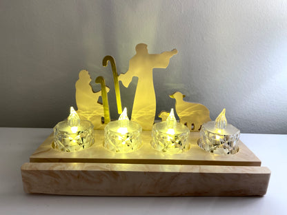 Shepherd & Sheep  - Tealight holder